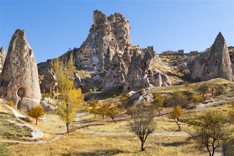 Rock Formations In Uchisar Cappadocia Turkey Stock Photo Image Of