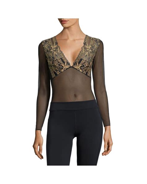 Mimi Holliday By Damaris Eye Spy Bodysuit In Black Lyst