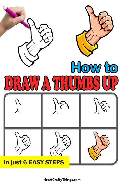 Thumbs Up Drawing How To Draw A Thumbs Up Step By Step