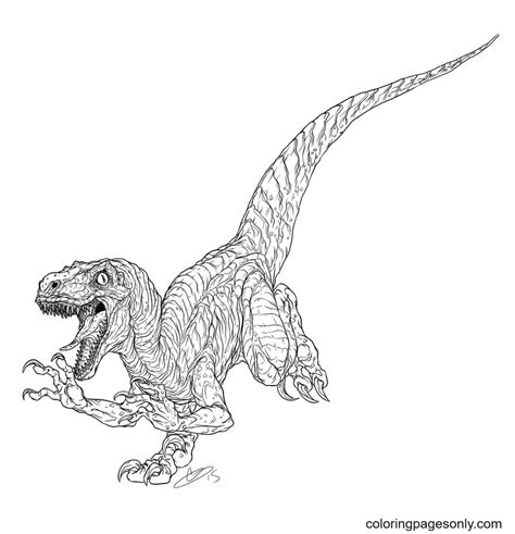 Jurassic World Logo Coloring Page