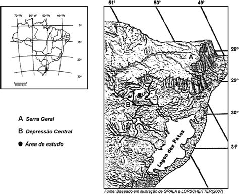 Mapa Do Relevo Do Rio Grande Do Sul