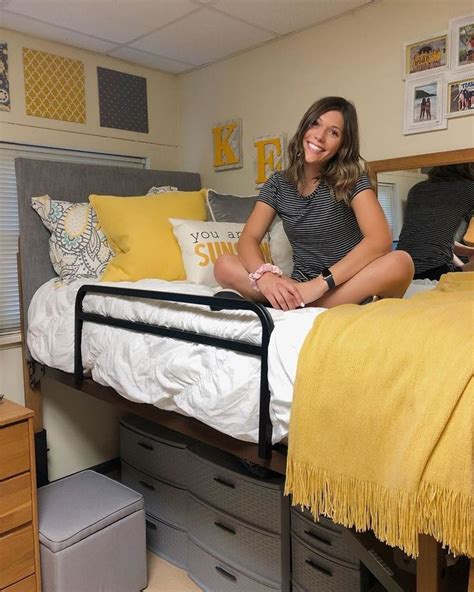 Yellow Dorm Room Idea Dorm Inspiration Diy Dorm Decor College Dorm