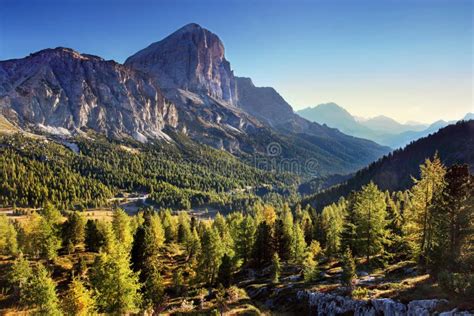 Fantastic Sunset In The Dolomites Mountains South Tirol Italy In