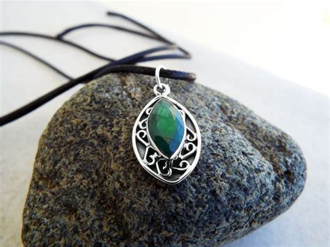 Maybe you would like to learn more about one of these? Emerald Pendant Gemstone Silver Necklace Green Handmade ...