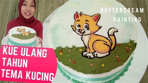 Kue Ulang Tahun Gambar Kucing Lucunya Cake Bentuk Wajah Kucing Yang