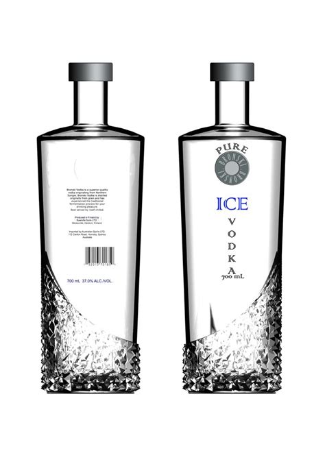 Vodka Bottle By Skye De Ruyter At Vodka Packaging