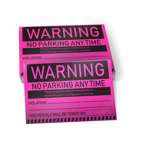 Parking Violation Illegally Parked Stickers Mess Brands