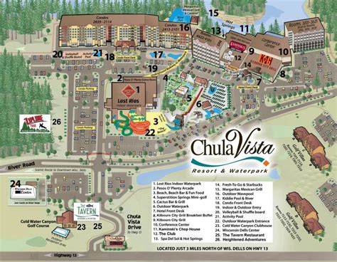 Chula Vista Resort Map Chula Vista Resort Information Chula Vista