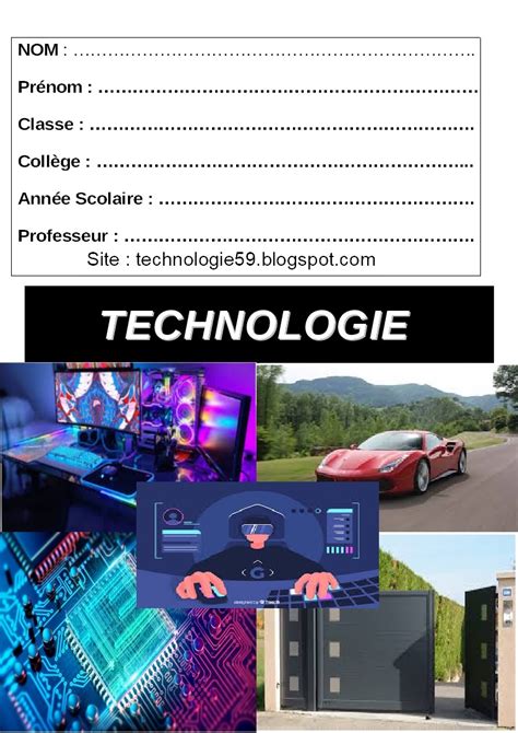 Technologie59 Page De Garde Technologie