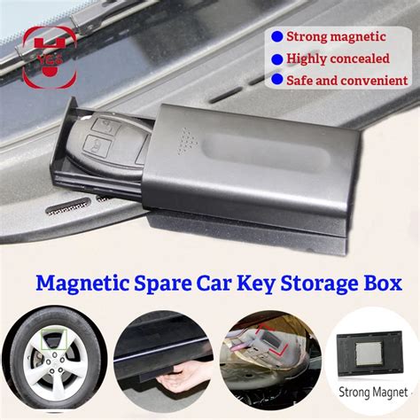 Strong Magnetic Car Key Safe Box Portable Key Lock Holder Box Magnet