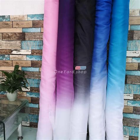 Shiny And Smooth Ombre Organza Fabric By The Yard Oneyard