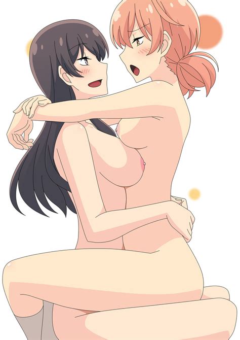 Rule 34 2girls Atelier Gons Hug Koito Yuu Large Breasts Nanami Touko Nude Sitting On Lap