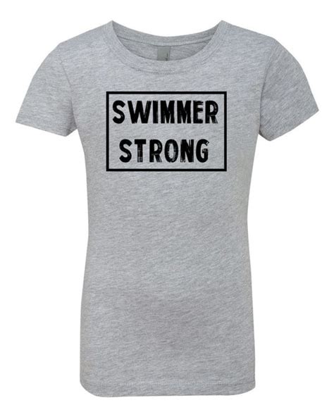 Swimmer Strong Girls Swim T Shirt So Goodly Apparel