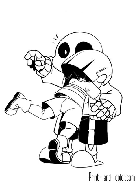 Sans Coloring Pages Coloring Home