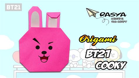 How To Make Origami Bt21 Cooky Youtube