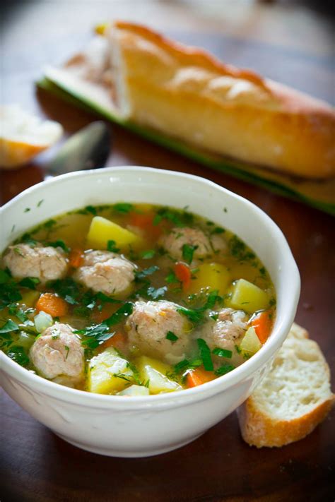 Bake for 20 minutes, or until meatballs are browned and cooked through. Homemade Chicken Meatball Soup - Simply Home Cooked