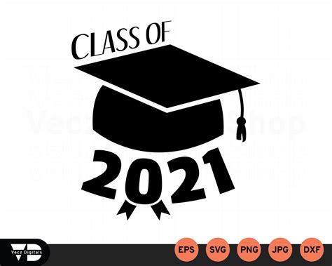 2021 Gorra De Graduación Svg Clase De 2021 Svg Graduación Etsy