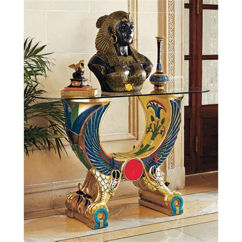 Design Toscano Egyptian Wings Of Horus Grand Altar Console Table