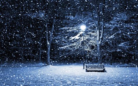 Snow Night Wallpapers Hd Wallpaper Cave