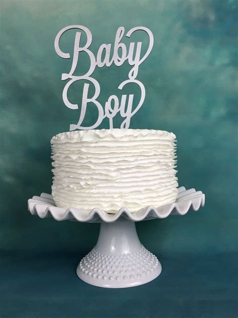 Baby Boy Cake Topper, Baby Shower Cake Topper, Gender Reveal Cake Topper, It's a Boy Cake Topper 