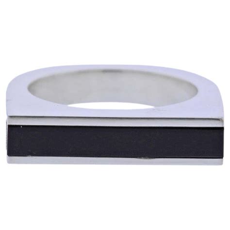 Georg Jensen Aria Onyx Silver Ring 612 B For Sale At 1stdibs
