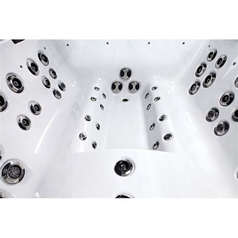 Luxuria Spas 6 Person 57 Jet Acrylic Square Hot Tub With Ozonator