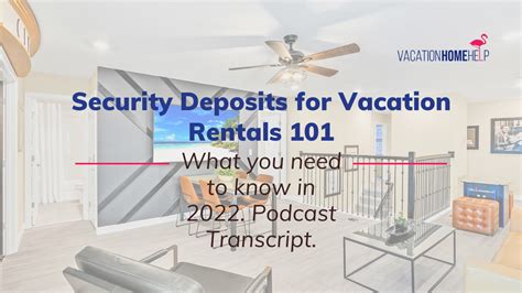 Security Deposits For Vacation Rentals What You Need To Know In 2022