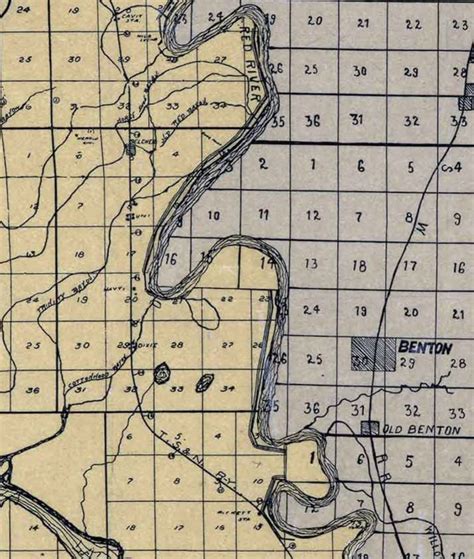 1904 Map Of Caddo And Bossier Parish Louisiana Etsy