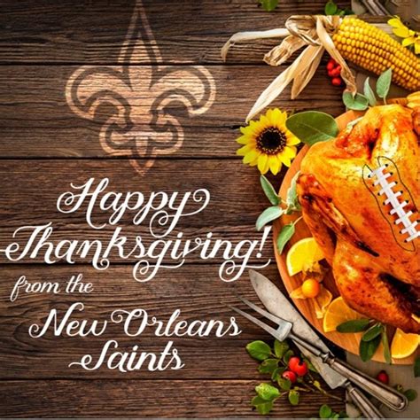 In the near future, the prevailing new orleans weather expected to be overcast. New Orleans Saints Happy Thanksgiving | New orleans saints ...