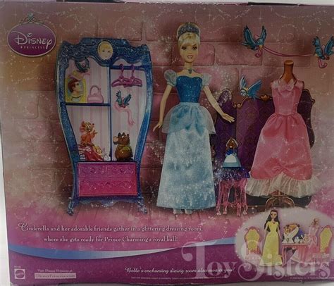 Disney Dolls Cinderella Sparkling Princess Dressing Room Toy Sisters