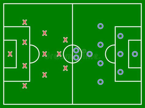 Football (Soccer) Field Diagram Stock Illustration - Image: 42044372