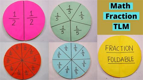 Math Working Model Fraction Math Tlm Math Fractions Working Model