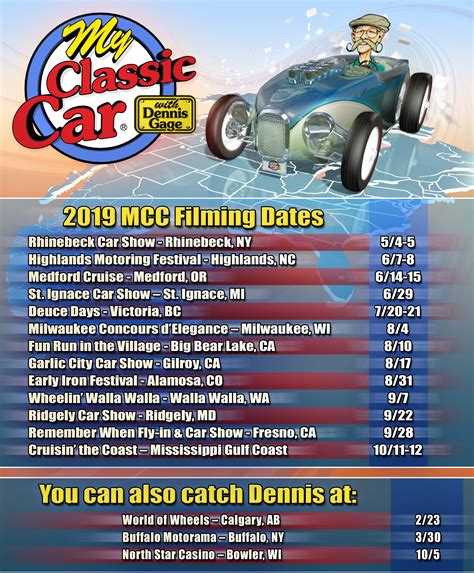 Production Schedule My Classic Car With Dennis Gage