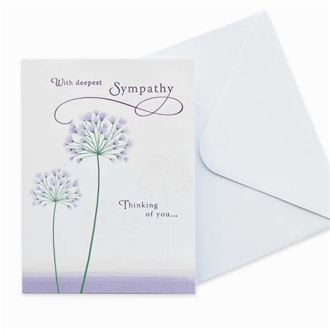 Sympathy Card Flowers Garlanna Greeting Cards