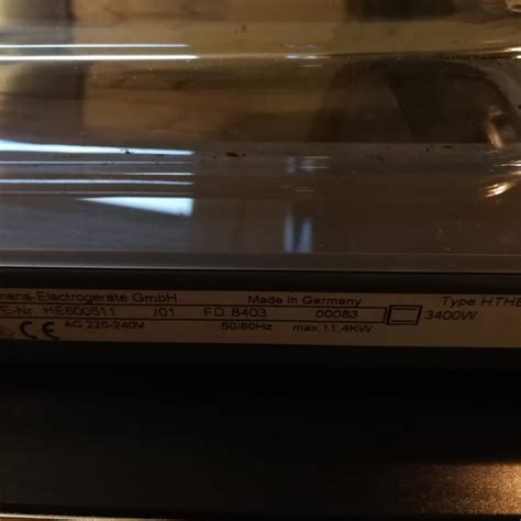 Siemens Backofen Typ HTHE65 ohne Ceranfeld in 57482 Wenden für 75 00