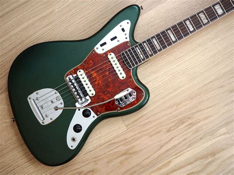 1966 Fender Jaguar Vintage Offset Electric Guitar Sherwood Green Wohc