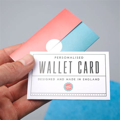 Personalised Metal Wallet Card By Oakdene Designs