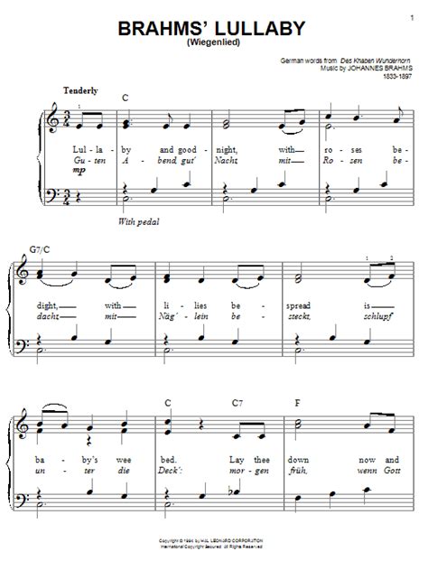 Brahms Lullaby Piano Sheet Music | Video Bokep Ngentot