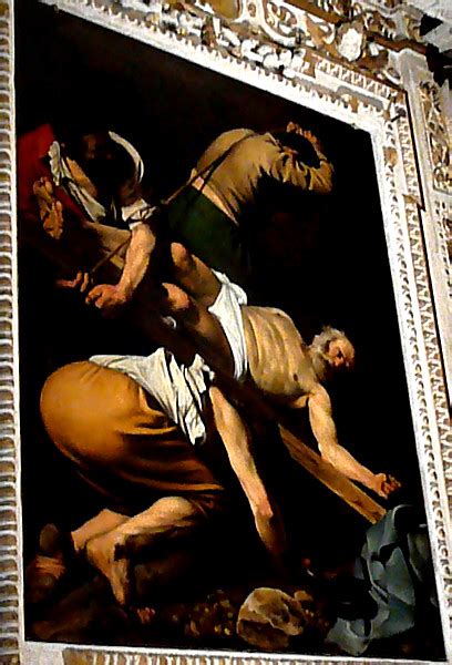 Crucifixió de sant pere, taller de paolo de san leocadio, museu catedralici de sogorb.jpg 2,857 × 3,510; The Crucifixion of St. Peter, Caravaggio
