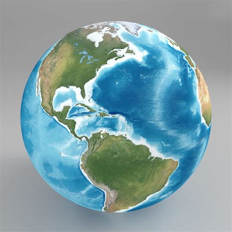 3d Model Stylized Planet Earth Cgtrader