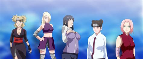 Naruto Shippuden Sakura Ino Tenten Temari Hinata By Mr Goku On