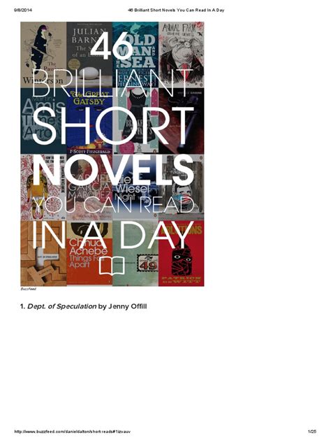 46 Brilliant Short Novels You Can Read In A Day Pdf Novella The