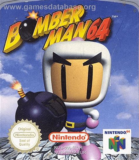 Bomberman 64 Arcade Edition Nintendo N64 Artwork Cartridge Top