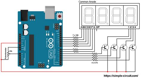 Print Arduino Adc Values On Segment Display Simple Circuit