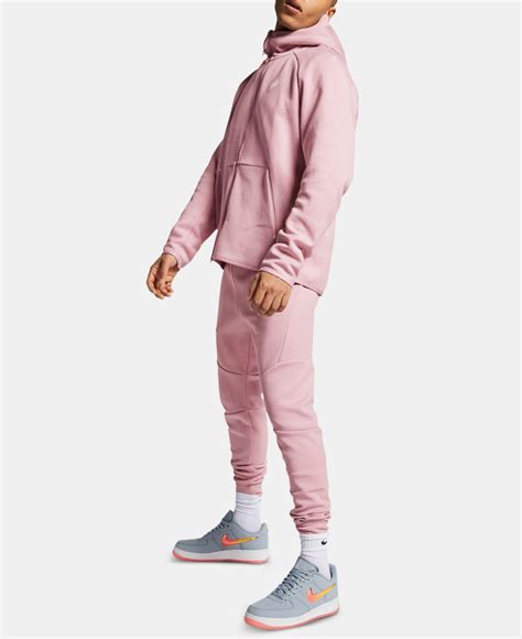 Nike Tech Fleece Joggers In Plum Chalk Pink For Men Lyst