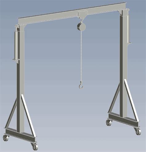 Gantry Crane Plans Telescoping Design All Drawings Included