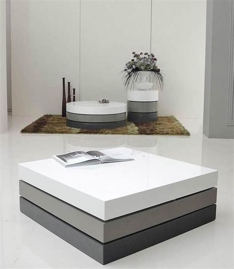 T2 Lacquer 3 Tone Modern Square Coffee Table Coffee And End Tables Star Modern Furniture