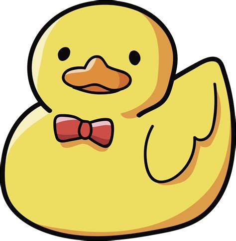 Divine Designs Simple Cute Yellow Rubber Ducky Duck Cartoon