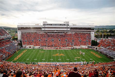 Lane Stadium Is The Largest Stadium In Va Virginias New River Valley