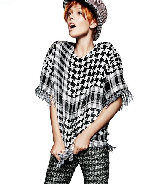 Frida Gustavsson Gets Animated In Plaid For Greg Kadel In Vogue China